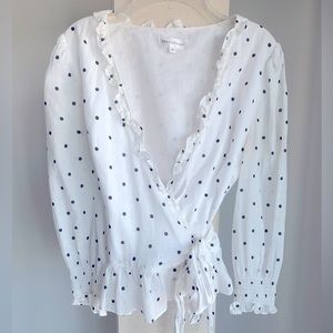 Privacy Please polka dot blouse